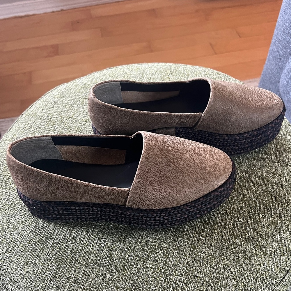 All Saints Brown Platform Loafers
